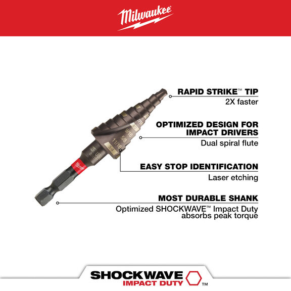 SHOCKWAVE Impact Duty #3 3/16 - 3/4" image number 1